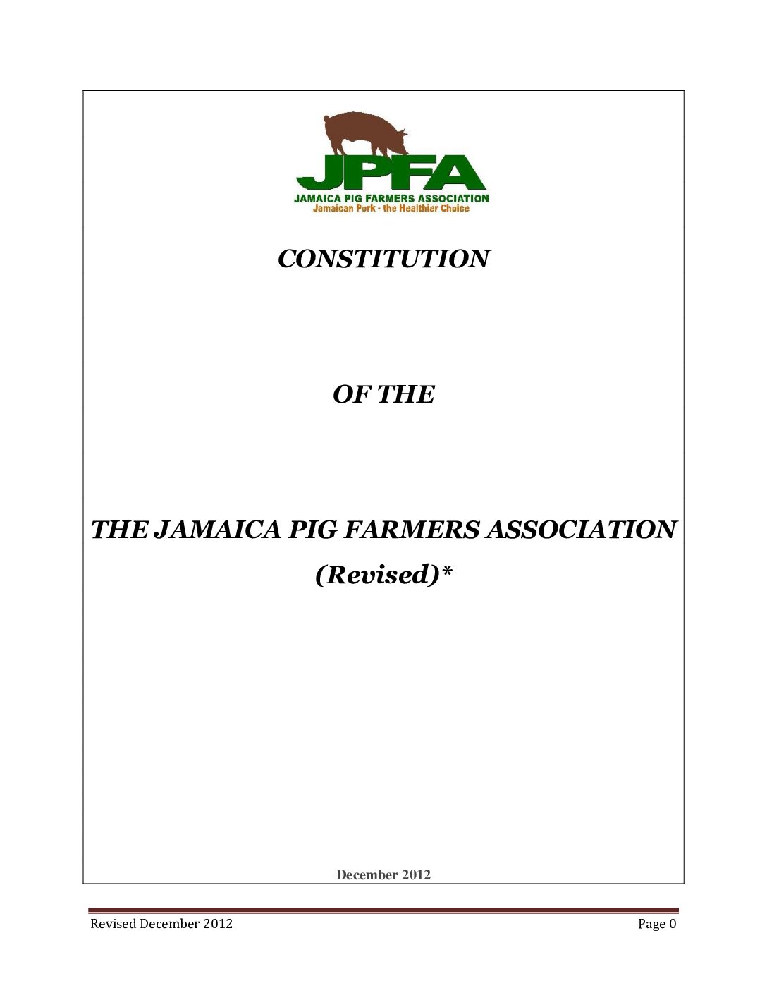  JPFA Constitution